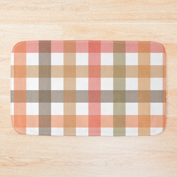 Item preview, Gingham Pattern - Seamless Check Print - Multicolor Vichy - Brown and Orange designed and sold by AinigrivDoll.