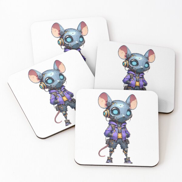 Item preview, Cute Cyberpunk Robot Rat! designed and sold by kukamatsu.