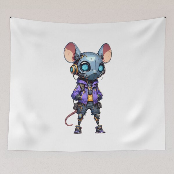 Item preview, Cute Cyberpunk Robot Rat! designed and sold by kukamatsu.