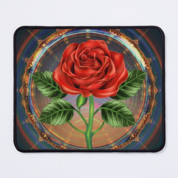 Item preview, Red rose in a water droplet within a diamond. designed and sold by Ewa Stęplewska.