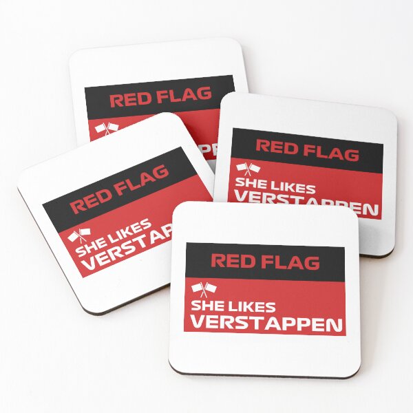 Artikelvorschau, Rote Flaggengrafik – Verstappen entworfen und verkauft von F1Ghostly.