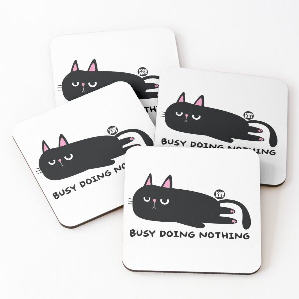 Item preview, BUSY DOING NOTHING CAT designed and sold by TODD GOLDMAN.