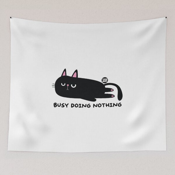 Item preview, BUSY DOING NOTHING CAT designed and sold by TODD GOLDMAN.