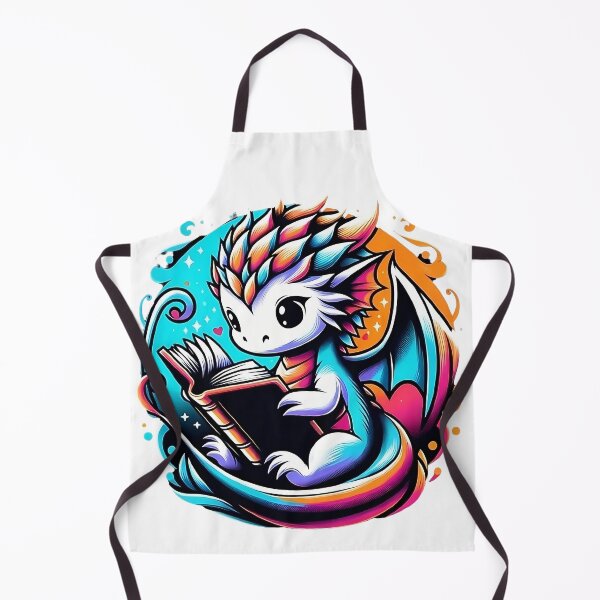 Item preview, Mythical Bookworm Baby Dragon designed and sold by ThoriumInk.
