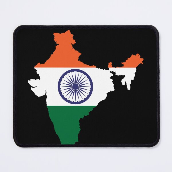 Item preview, Flag Map of India designed and sold by feether-store.