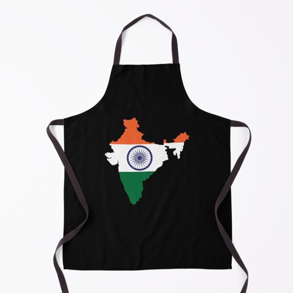 Item preview, Flag Map of India designed and sold by feether-store.