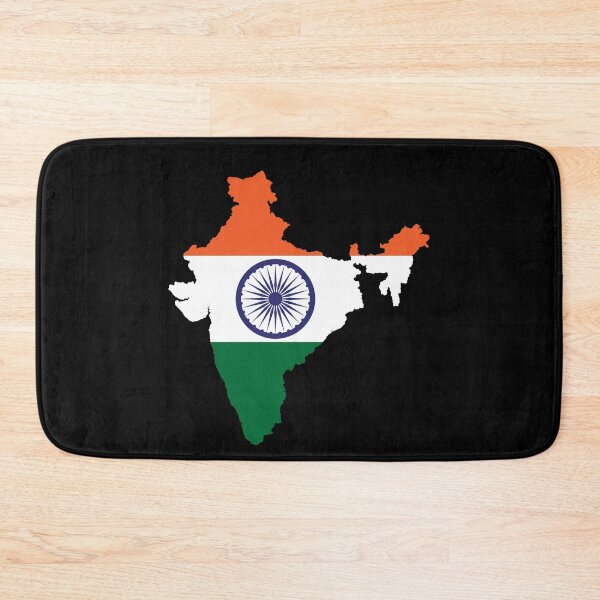 Item preview, Flag Map of India designed and sold by feether-store.