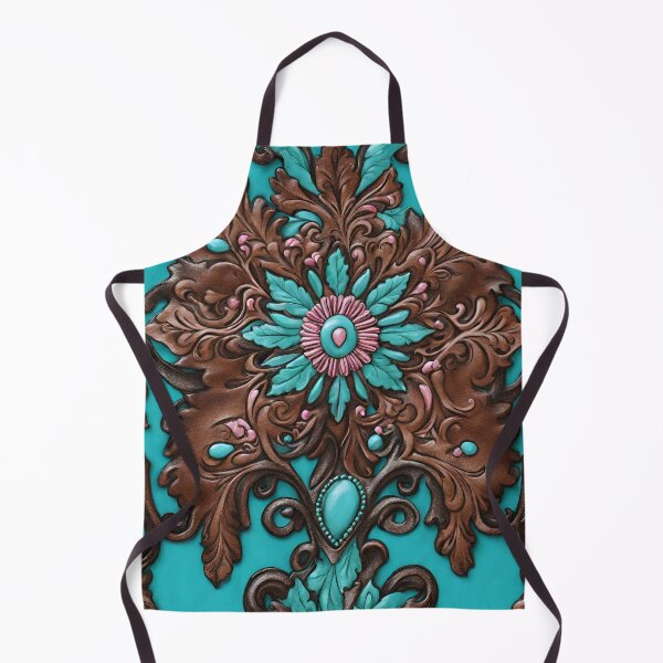 Item preview, Boho Cowboy Cowgirl Western Country Pink Turquoise Brown designed and sold by LEILA ART SPACE.