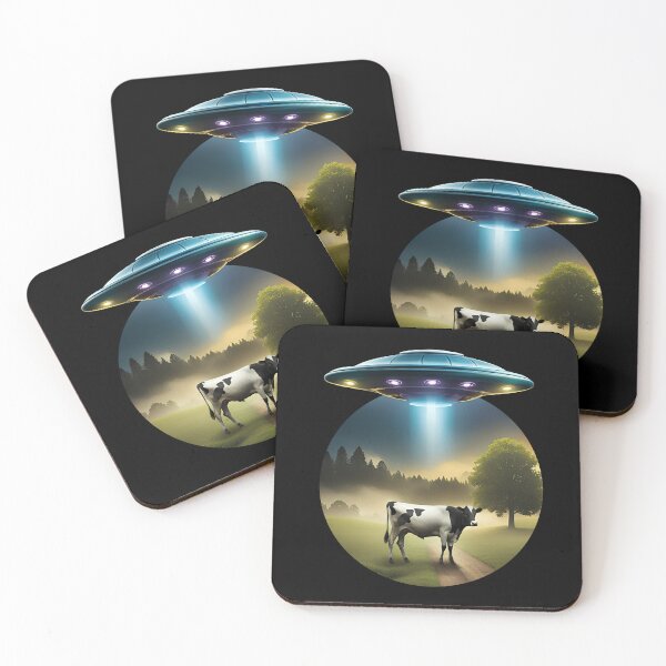 Item preview, UFO Cow Abduction designed and sold by roswellboutique.