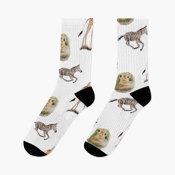 Artikelvorschau, Afrikanisches Safari-Aufkleberpaket, Elefant, Giraffe, Antilope, Zebra, Löwe entworfen und verkauft von julyperson.
