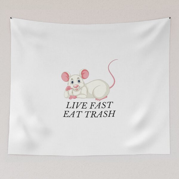 Item preview, live fast eat trash designed and sold by myshop102.