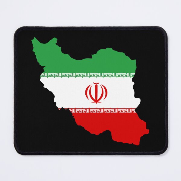 Item preview, Flag Map of Iran designed and sold by feether-store.