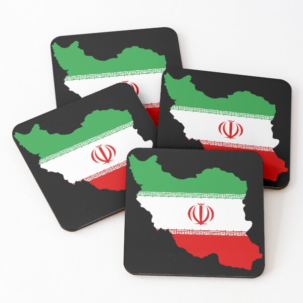 Item preview, Flag Map of Iran designed and sold by feether-store.