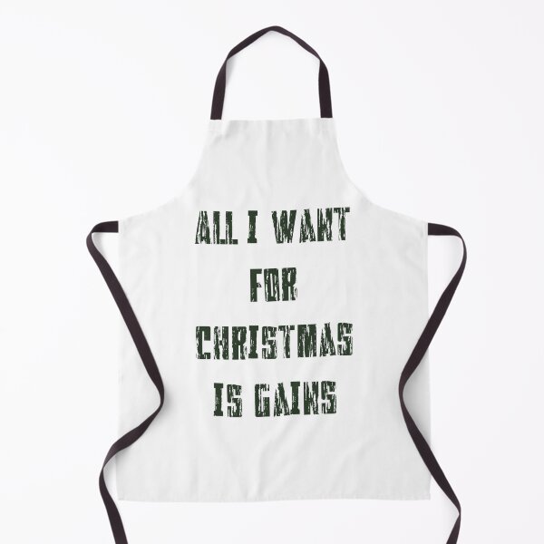 Item preview, All I Want For Chrsitmas Is Gains Dark Green Version designed and sold by Lunarweave.