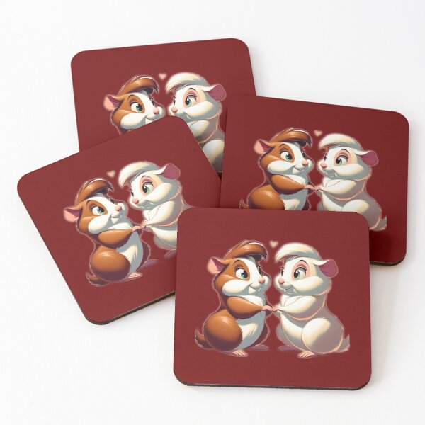 Item preview, Loving Guinea Pigs - Cute Valentine's Day Illustration designed and sold by Veteme.