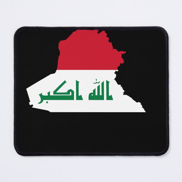 Item preview, Flag Map of Iraq designed and sold by feether-store.