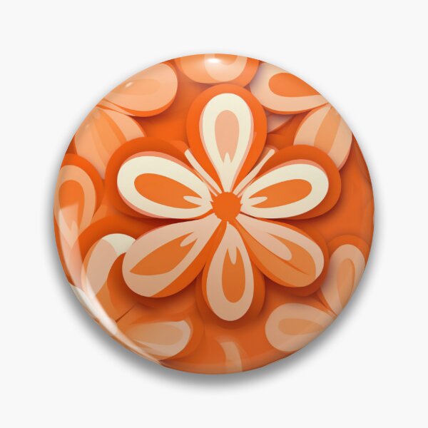 Item preview, Retro Orange Flower Power designed and sold by ldrees895.