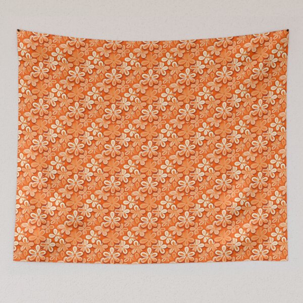 Item preview, Retro Orange Flower Power designed and sold by ldrees895.