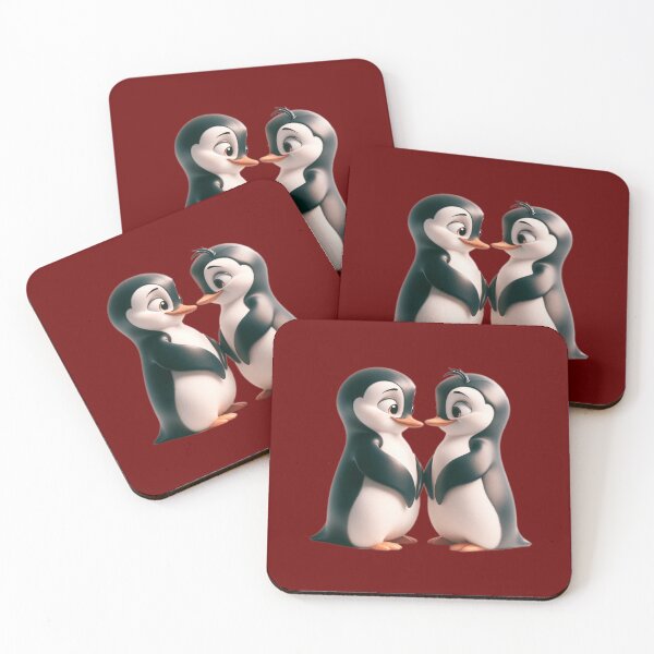 Item preview, Loving Penguins - Polar Valentine's Day Illustration designed and sold by Veteme.