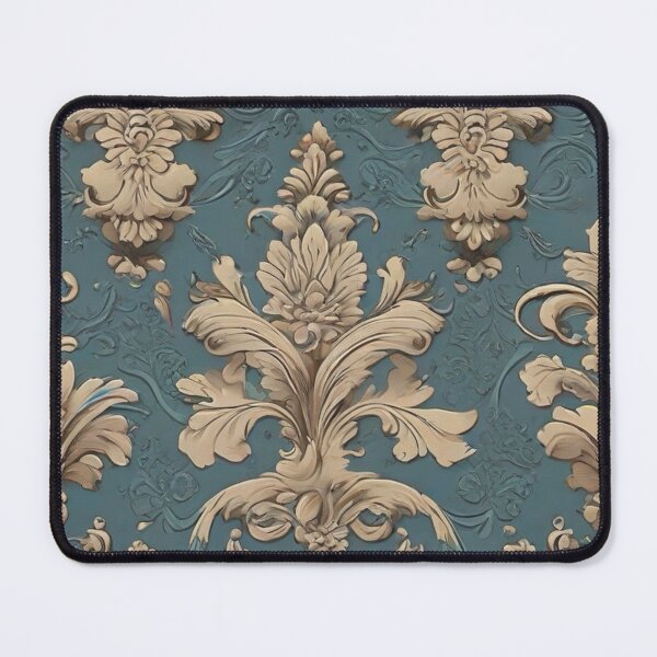 Item preview, Blue Brown Damask designed and sold by artbyterriwatts.