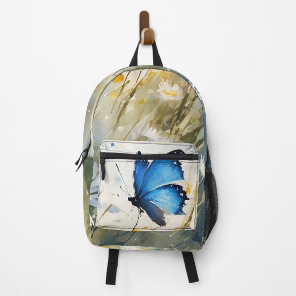 Item preview, Butterfly garden with daisy and long grass, watercolor, impressionism designed and sold by boyangyang.