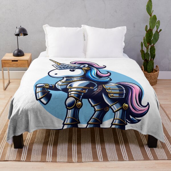 Item preview, Unicorn Knight Ready for Battle designed and sold by ThoriumInk.