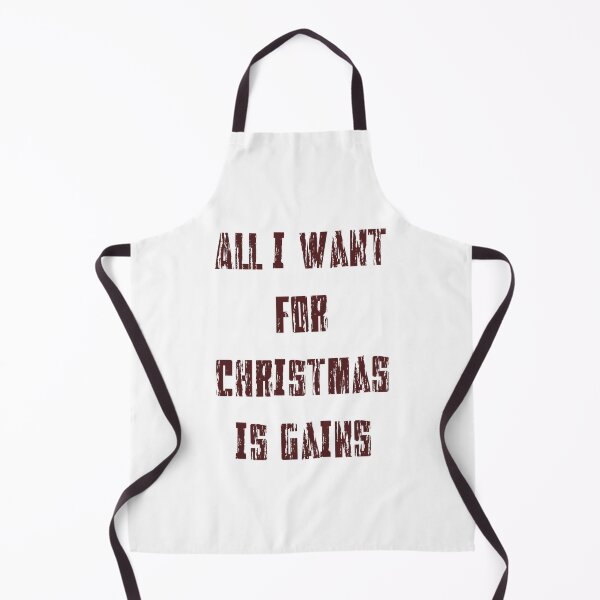 Item preview, All I Want For Chrsitmas Is Gains Dark Red Version designed and sold by Lunarweave.