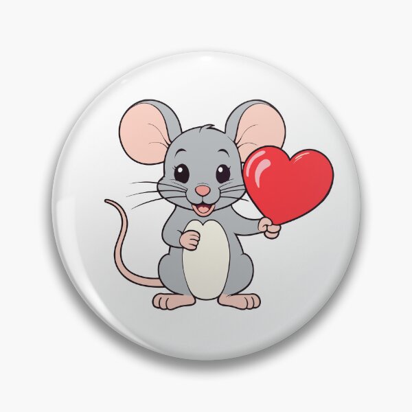 Item preview, Mouse with heart in hand designed and sold by MamikonarsRB.