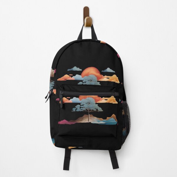 Item preview, Sunset Behind of Clouds and Heights and Tree, Colorful designed and sold by TheGaliga.