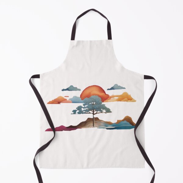 Item preview, Sunset Behind of Clouds and Heights and Tree, Colorful designed and sold by TheGaliga.