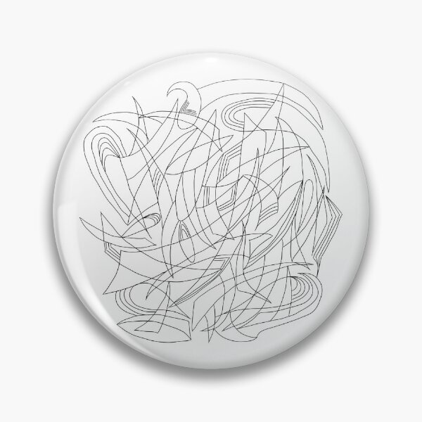 Item preview, Overlapping Shapes, Fine Liner Drawing, Black on White designed and sold by velvetearth.