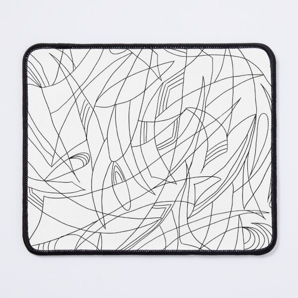 Item preview, Overlapping Shapes, Fine Liner Drawing, Black on White designed and sold by velvetearth.