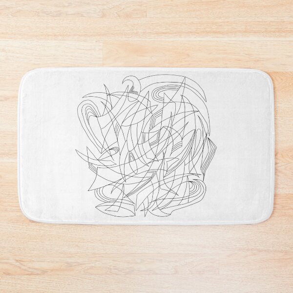 Item preview, Overlapping Shapes, Fine Liner Drawing, Black on White designed and sold by velvetearth.