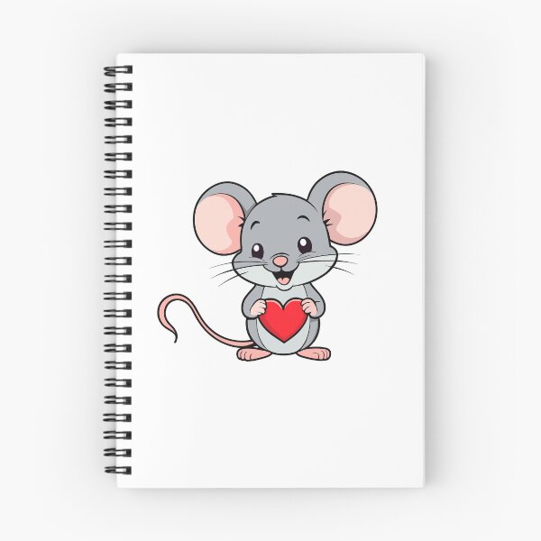 Item preview, Adorable Valentine's day Mouse holding a heart designed and sold by MamikonarsRB.