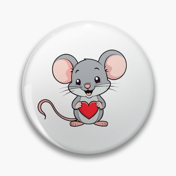 Item preview, Adorable Valentine's day Mouse holding a heart designed and sold by MamikonarsRB.