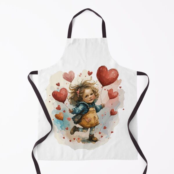 Item preview, Cute little girl in skirt with love hearts on Valentine's Day 21 designed and sold by Psycho-Crazy.