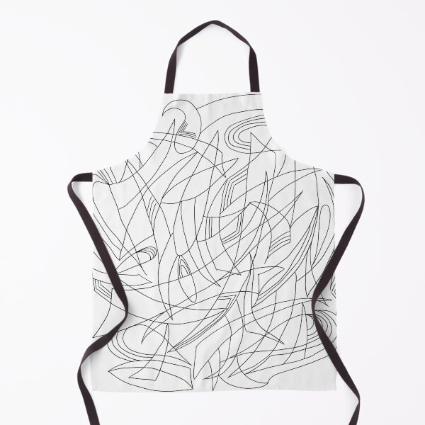 Item preview, Overlapping Shapes, Fine Liner Drawing, Black on White designed and sold by velvetearth.