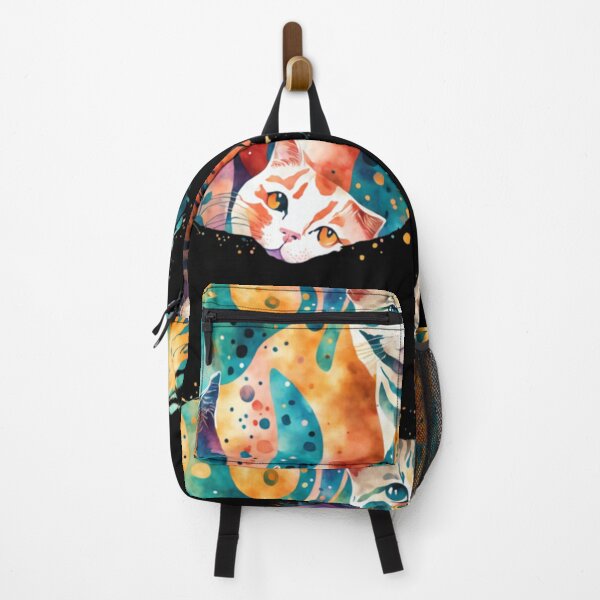 Item preview, Colorful Fur Magic: Cats Painted in Watercolor - The Charm of Animal Masterpieces. designed and sold by BorczVisuals.