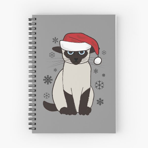 Item preview, Siamese Santa Funny Humorous Christmas Kitty Cat designed and sold by siamesestore.