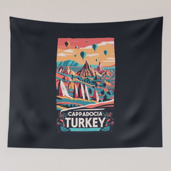 Item preview, A Vintage Travel Art of Cappadocia - Turkey designed and sold by GoodOldVintage.