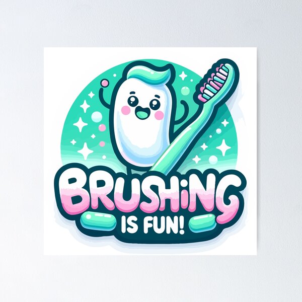 Item preview, Joyful Brushing Buddy - Cheerful Toothbrush designed and sold by ShopiDentistry.