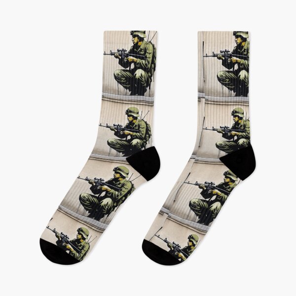 Item preview, Banksy's Street Art Revolution solider army peace designed and sold by martin max.