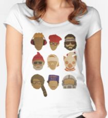 Wes Anderson's Hats Fitted Scoop T-Shirt