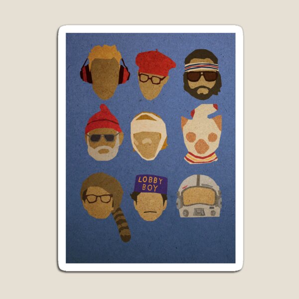 Wes Anderson's Hats Magnet