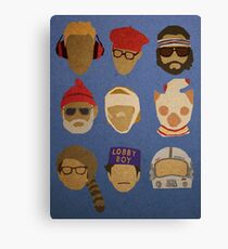 Wes Anderson's Hats Canvas Print