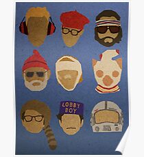 Wes Anderson's Hats Poster