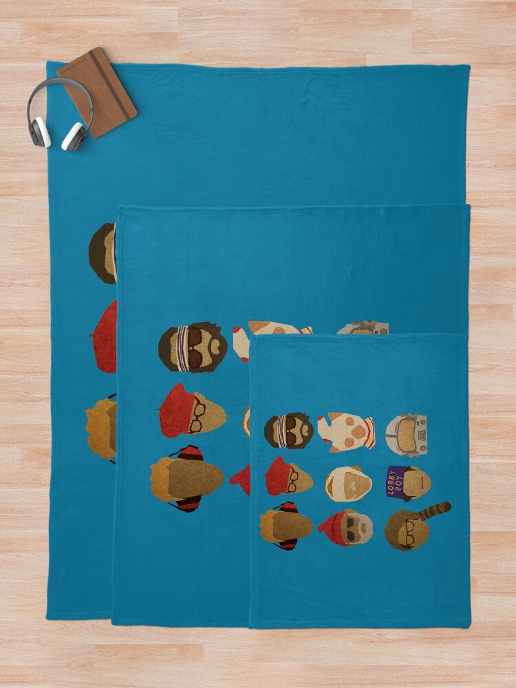 Alternate view of Wes Anderson's Hats Throw Blanket