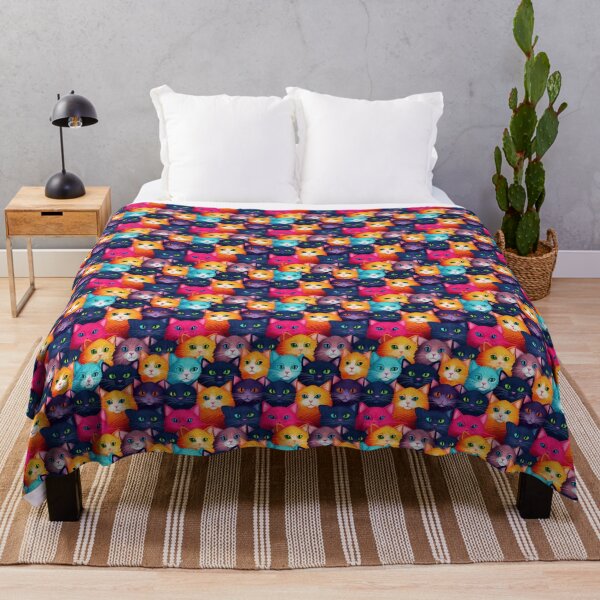 Item preview, Colorful Cat Faces designed and sold by ldrees895.