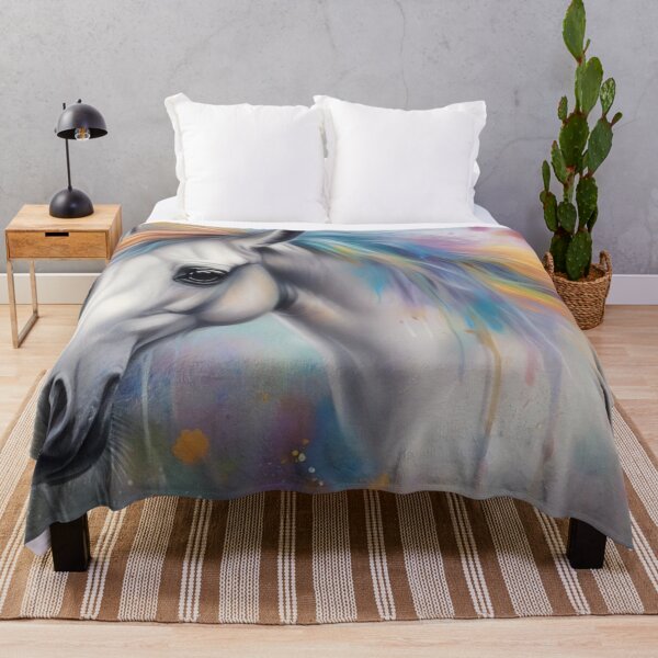 Item preview, Beautiful Horse with Flowing, Multi-Coloured Mane designed and sold by Wolfheartart.