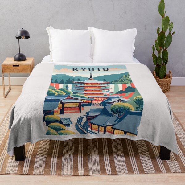 Item preview, A Vintage Travel Art of Kyoto - Japan  designed and sold by GoodOldVintage.